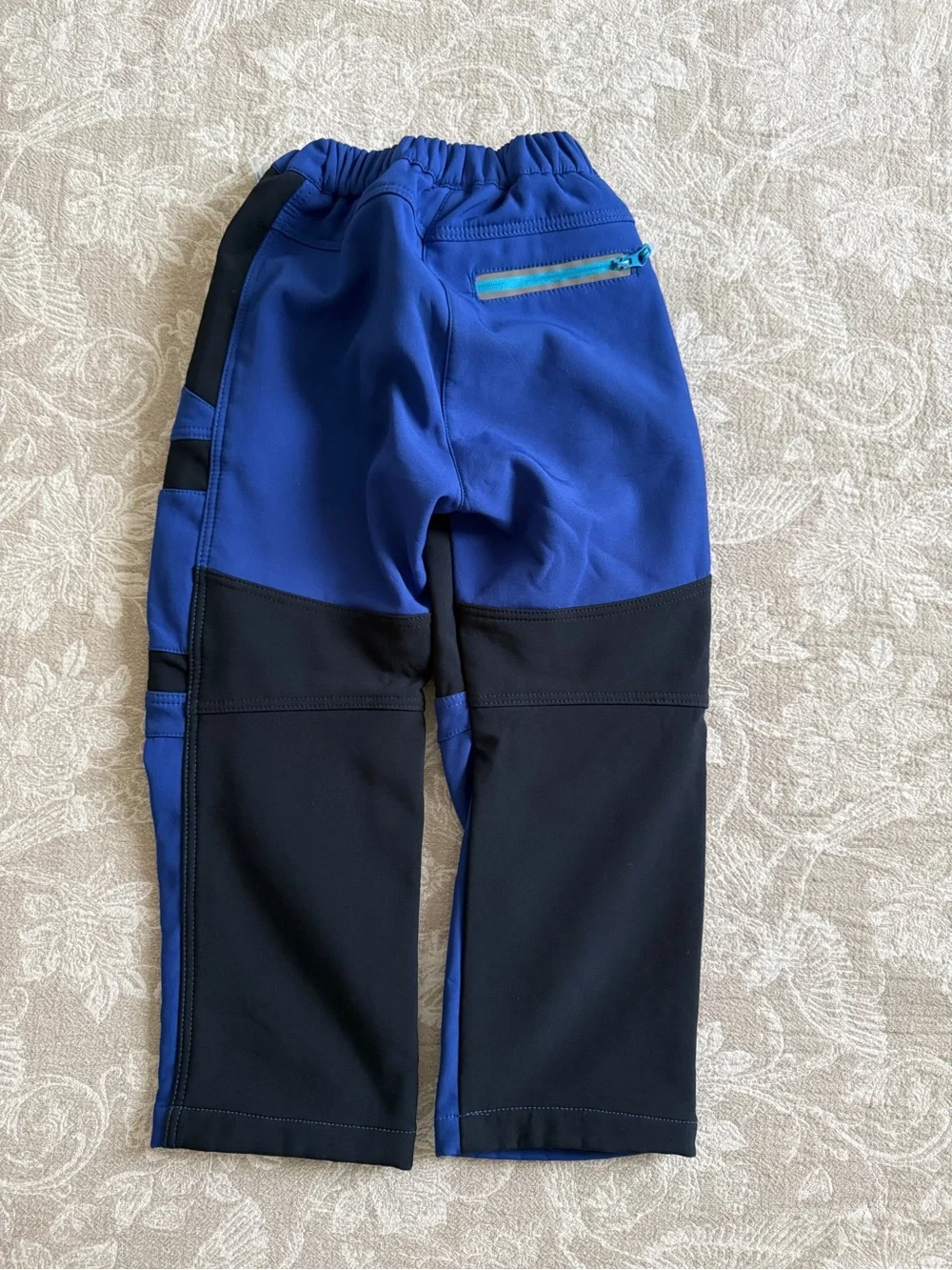 Kids Blue and Black Outdoor Pants